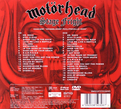 Motorhead: Stage Fright [CD]+[DVD]