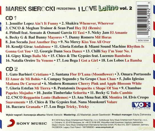 Marek Sierocki Przedstawia: I Love Latino vol. 2 [2CD]