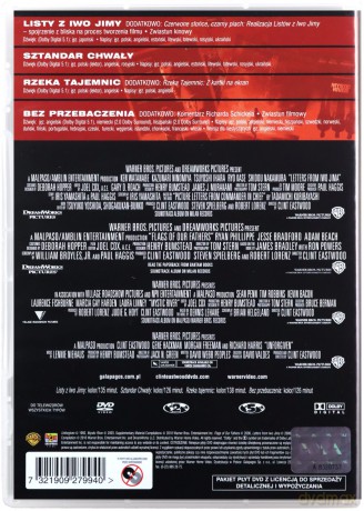 Clint Eastwood: Reżyser: Sztandar Chwały / Listy z Iwo Jimy / Rzeka tajemnic / Bez przebaczenia BOX  [4DVD]