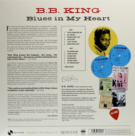B.B. King: Blues In My Heart [Winyl]