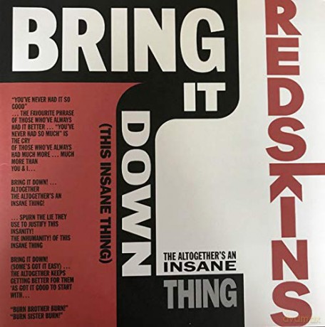 Redskins: Bring It Down (This Insane Thing) (RSD 2019) [Winyl]