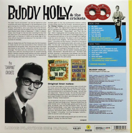 Buddy Holly: Buddy Holly And The Chirping Crickets (Limited) (Yellow) [Winyl]