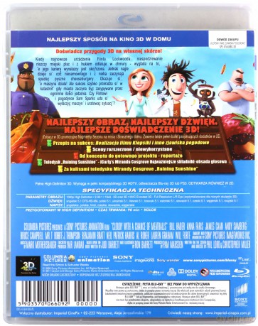 Klopsiki i inne zjawiska pogodowe 3D [Blu-Ray 3D]
