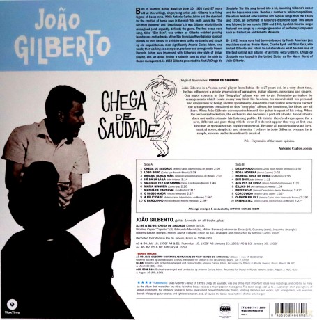 Joao Gilberto: Chega De Saudade (60Th Anniversary Edition) [Winyl]