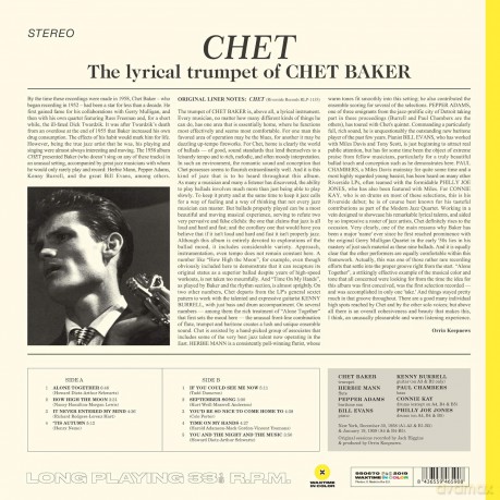 Chet Baker: Chet - The Lyrical Trumpet Of Chet Baker (Limited Transparent Yellow) [Winyl]
