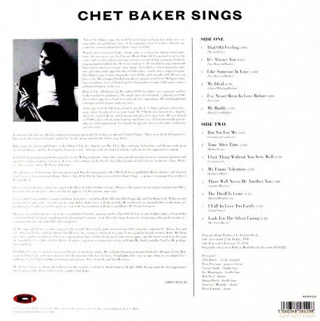 Chet Baker: Chet Baker Sings [Winyl]