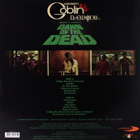 Dawn Of The Dead soundtrack (Świt żywych trupów) (Claudio Simonetti's Goblin) [Winyl]