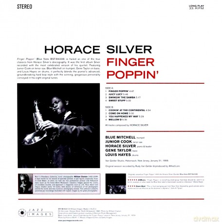 Horace Silver Quintet: Finger Poppin' (Deluxe) [Winyl]