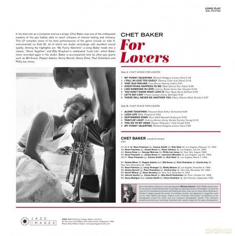 Chet Baker: For Lovers (Photographs By William Claxton) [Winyl]