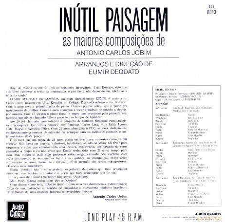 Eumir Deodato: Inutil Paisagem [Winyl]