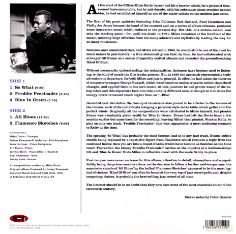 Miles Davis: Kind Of Blue (Blue) [Winyl]