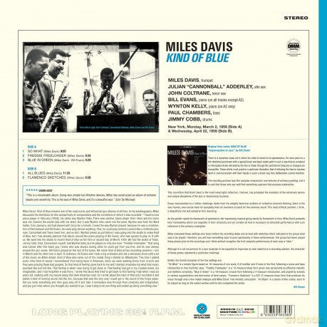 Miles Davis: Kind Of Blue (Limited) (Solid Blue) [Winyl]
