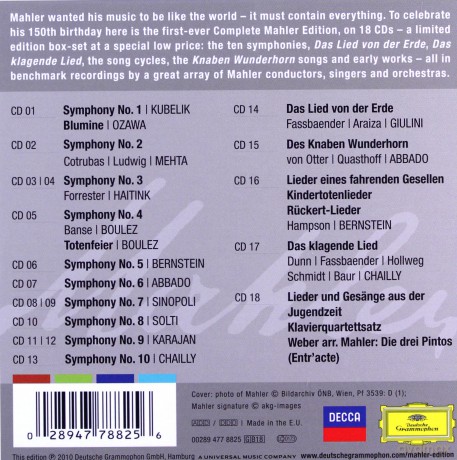 Various: Mahler Complete Edition [18CD]