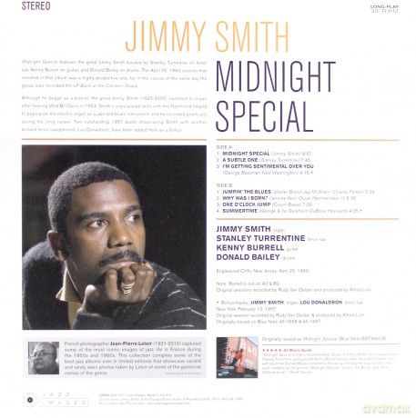 Jimmy Smith: Midnight Special - Gatefold Edition Cover Art By Jean-Pierre Leloir [Winyl]