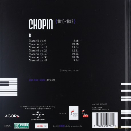 Fryderyk Chopin Tom 08. Jean-Marc Luisada: Mazurki 1 (digibook) [CD]