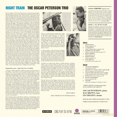 The Oscar Peterson Trio: Nigh Train (Limited) (Transparent Purple) [Winyl]