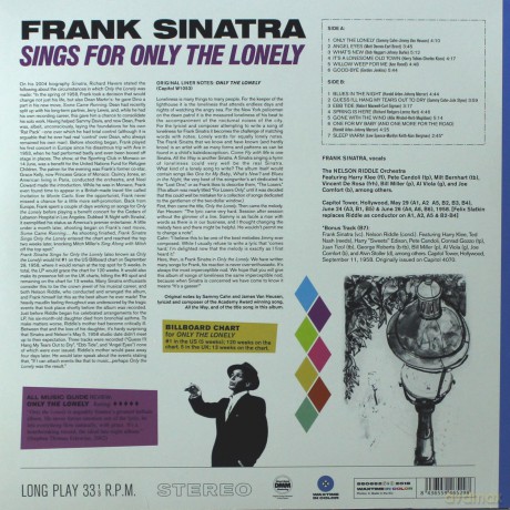 Frank Sinatra: Only The Lonely (Limited) (Transparent Blue) [Winyl]