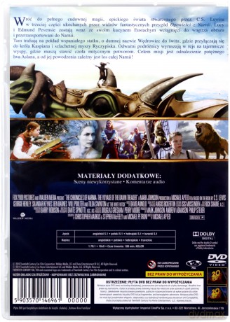 Opowieści z Narnii: Podróż Wędrowca do Świtu [DVD]