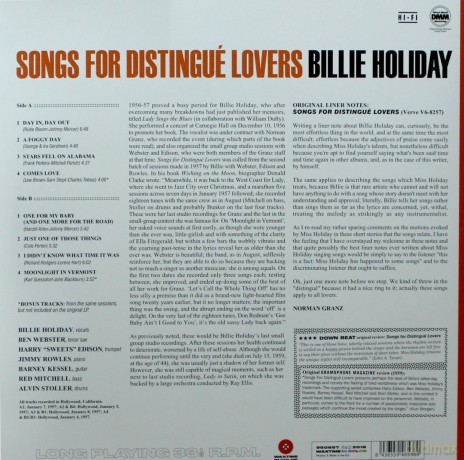 Billie Holiday: Songs For Distingue Lovers (Limited) (Transparent Red) [Winyl]