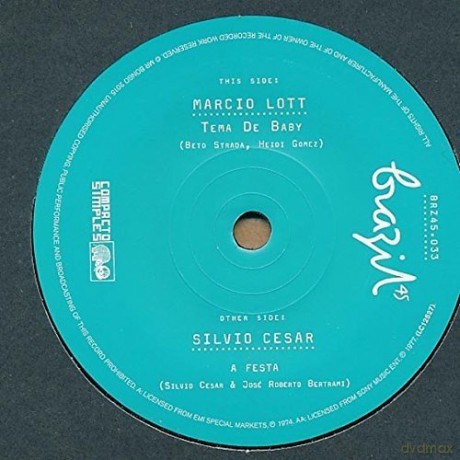 Marcio Lott Silvio Cesar: Tema De Baby A Festa [Winyl]
