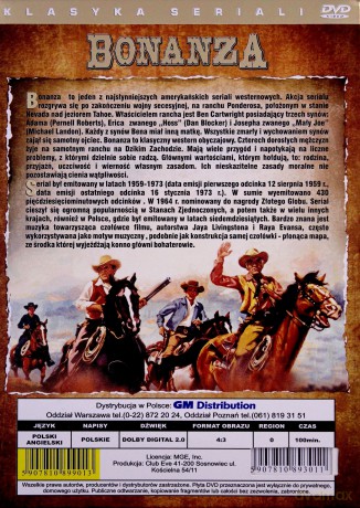 Bonanza: Śmierć o świcie / Cichy grom  [DVD]