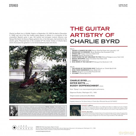 Charlie Byrd: The Guitar Artistry Of Charlie Byrd (Gatefold Packaging Photographs By William Claxton) [Winyl]