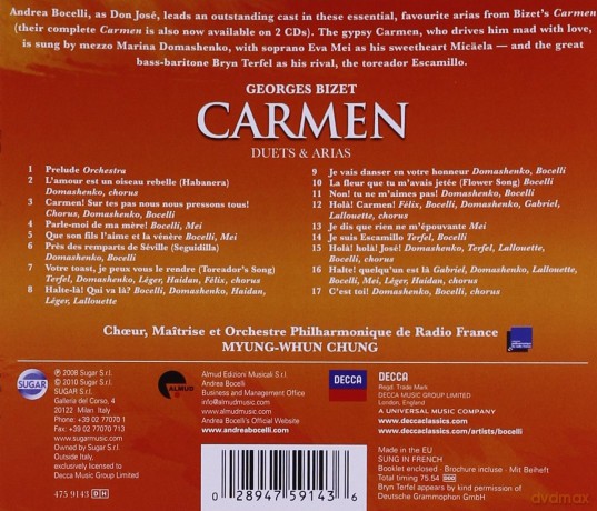 Andrea Bocelli: Bizet: Carmen Arias [CD]