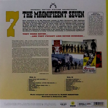 The Magnificent Seven soundtrack (Limited) (Yellow) (Elmer Bernstein) [Winyl]