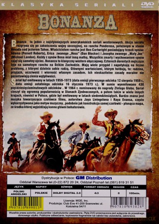 Bonanza: Małpolud / Więzy krwi [DVD]