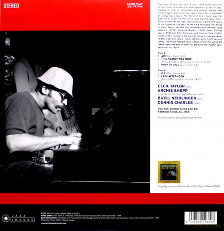 Cecil Taylor: The World Of Cecil Taylor [Winyl]