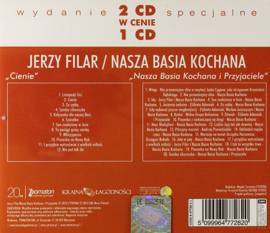 Jerzy Filar/Nasza Basia Kochana i Przyjaciele: Cienie/Nasza Basia Kochana i Przyjaciele [2CD]
