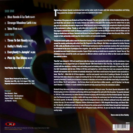 Dave Brubeck Quartet: Time Out [Winyl]
