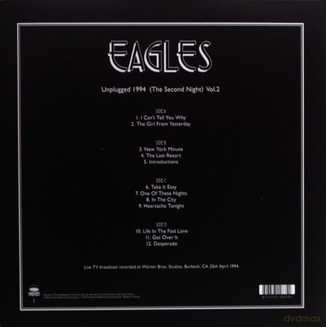 Eagles: Unplugged 1994 (The Second Night) Vol 2 [2xWinyl]