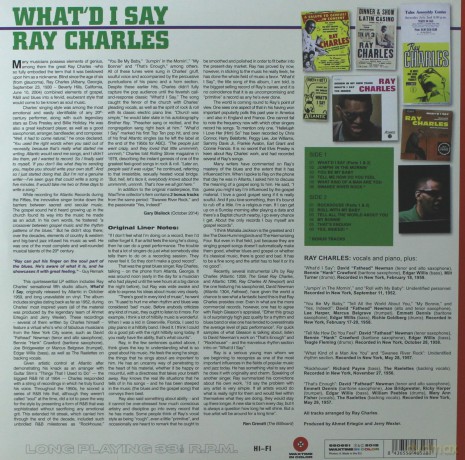 Ray Charles: What I'D Say (Limited) (Red) [Winyl]