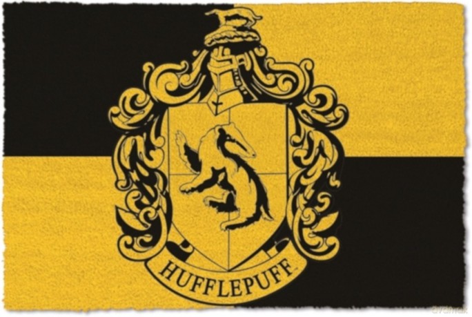 Harry Potter Hufflepuff Crest Wycieraczka