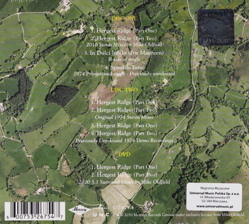 Mike Oldfield: Hergest Ridge Deluxe Edition (digipack) [2CD]+[DVD]