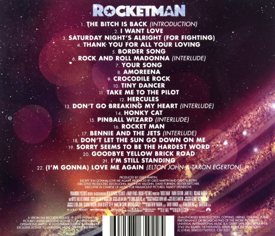 Rocketman soundtrack (Taron Egerton) [CD]