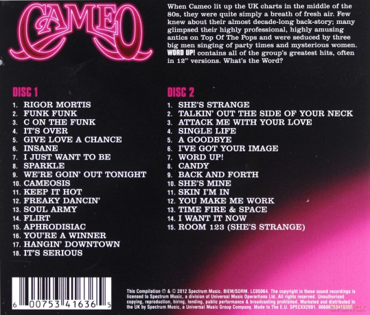 Cameo: Word Up - The Ultimate Collection [2CD]
