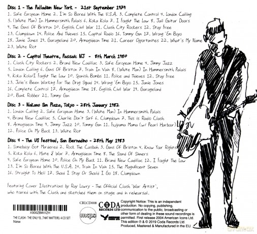 Clash: The Only Band That Matters - The Legendary Broadcasts [4CD]