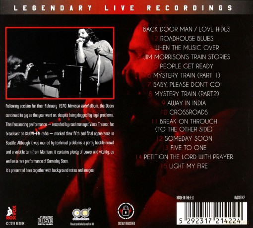 Doors: Live In Seattle 1970 [CD]