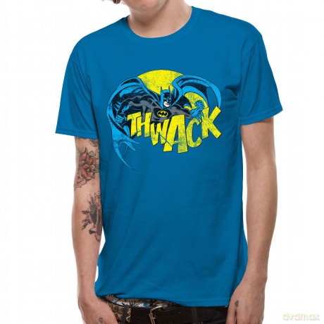 Batman: Thwack Shapire Blue, Mens (L) [T-SHIRT]