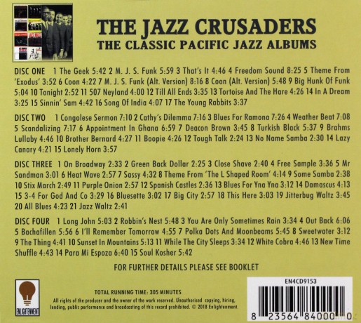 Jazz Crusaders: The Classic Pacific Jazz Albums [4CD]