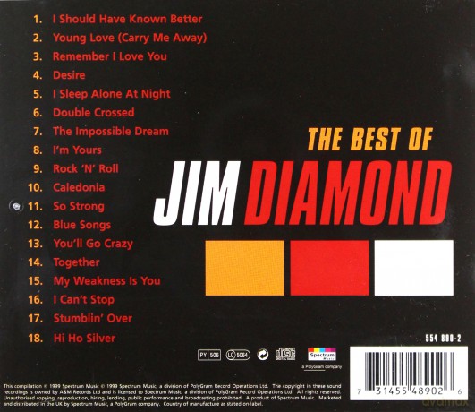 Jim Diamond: The Best Of [CD]