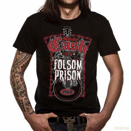 Johnny Cash: Folsom Black, Mens (XL) [T-SHIRT]