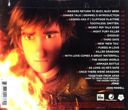 How To Train Your Dragon: The Hidden World soundtrack (Jak wytresować smoka 3) (John Powell) [CD]