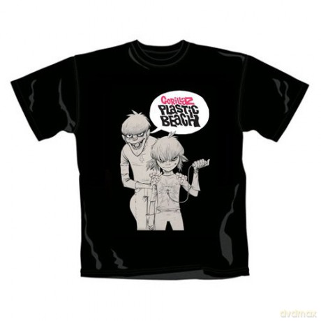 Gorillaz: Bang Black, Men's (S) [T-SHIRT]