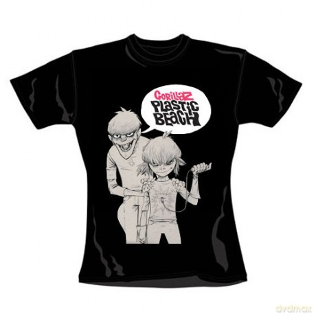 Gorillaz: Bang Black, Womens (L) [T-SHIRT]