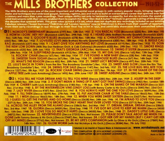 Mills Brothers: The Mills Brothers Collection 1931-1952 [2CD]