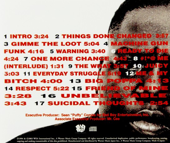 Notorious B.I.G: Ready To Die [CD]
