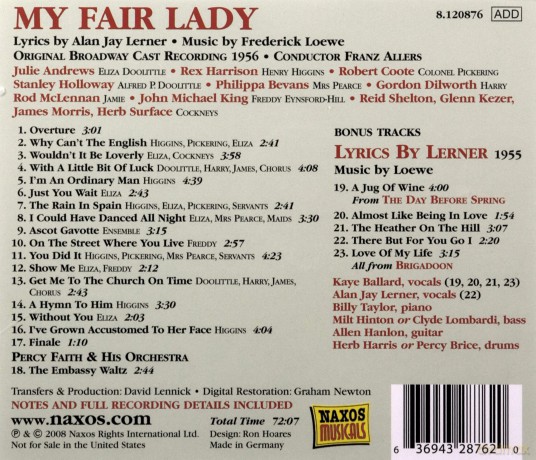 My Fair Lady [CD]